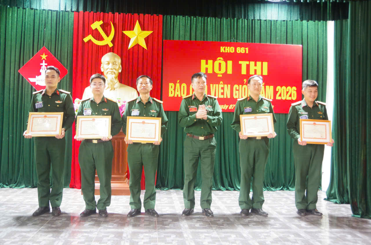 Kho 661 tổ chức hội thi báo cáo viên giỏi năm 2026